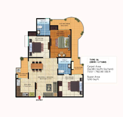 SVP Gulmohur Garden  Floor Plan